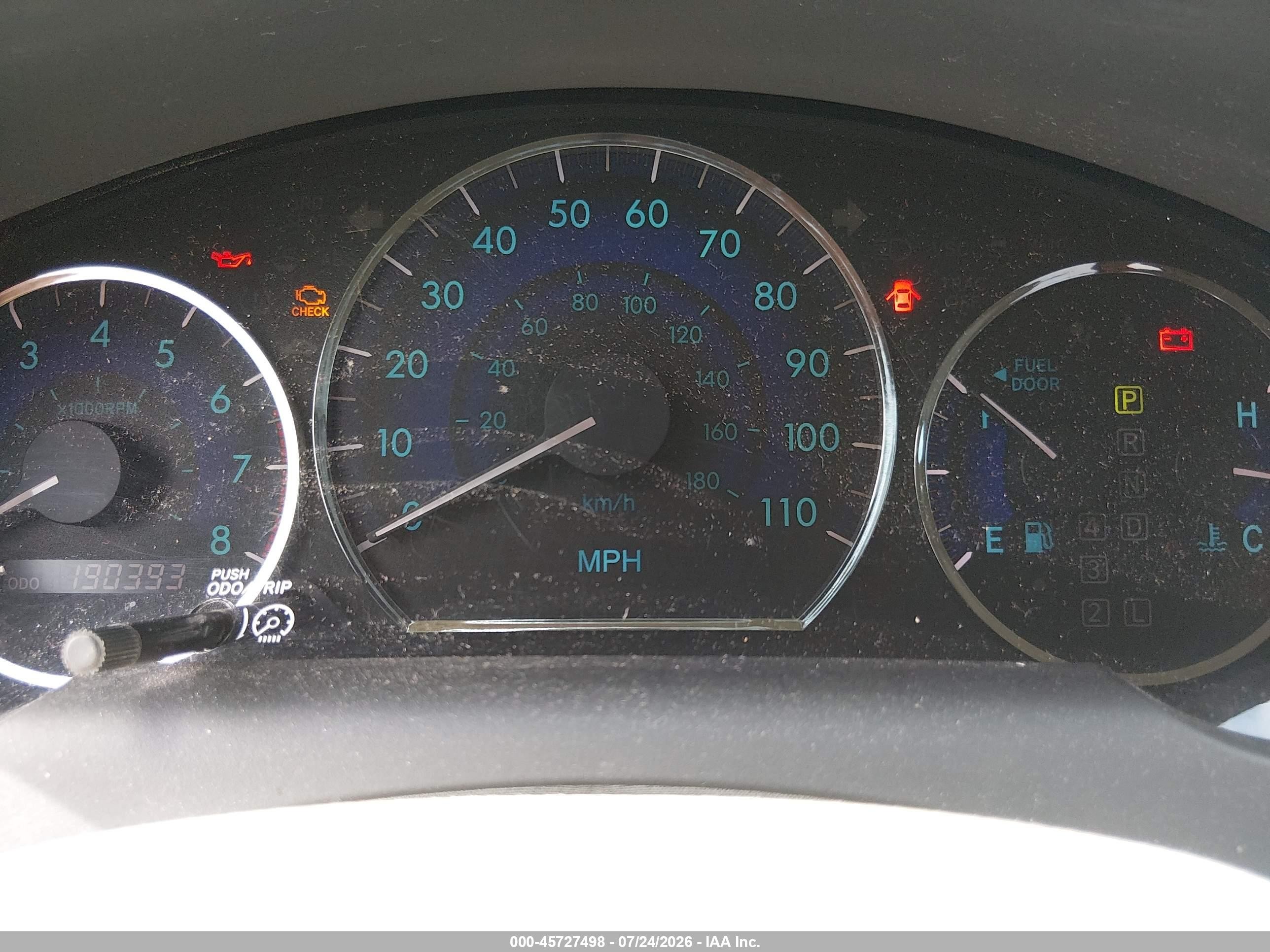 2010 Toyota Sienna Le Blue vin: 5TDKK4CC4AS343442