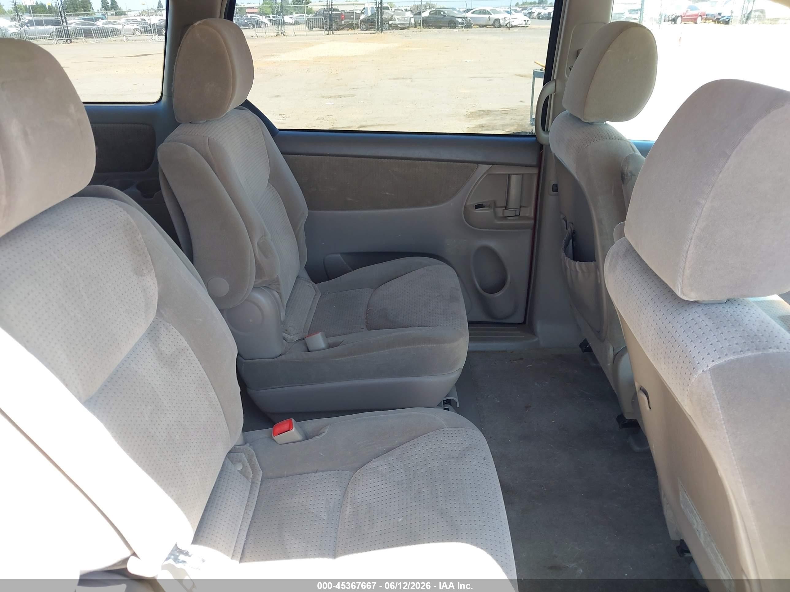2010 Toyota Sienna Le Burgundy vin: 5TDKK4CC4AS343604
