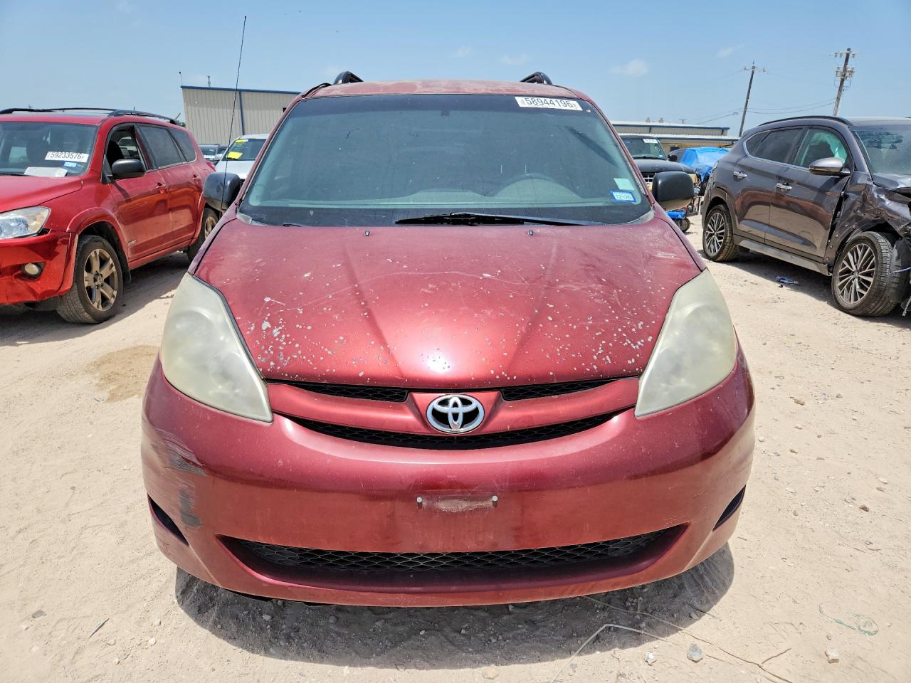 2010 Toyota Sienna Ce 8-passenger Красный vin: 5TDKK4CC6AS331051