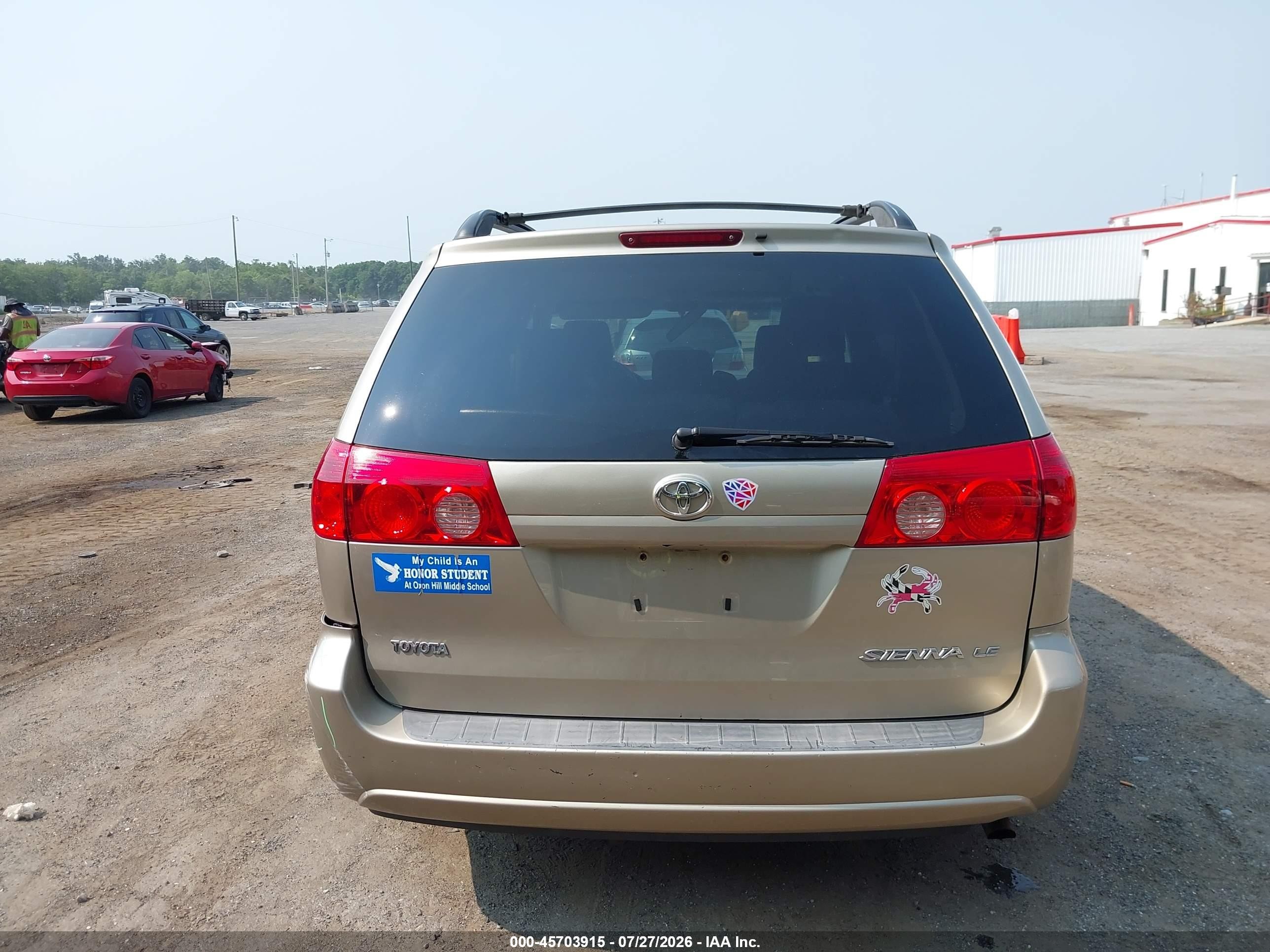 2010 Toyota Sienna Le Gold vin: 5TDKK4CC9AS308251