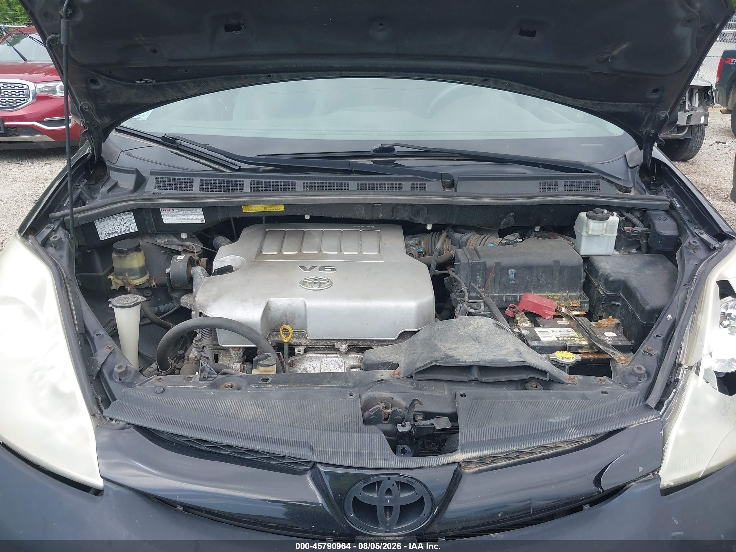 2010 Toyota Sienna Ce Черный vin: 5TDKK4CCXAS323552