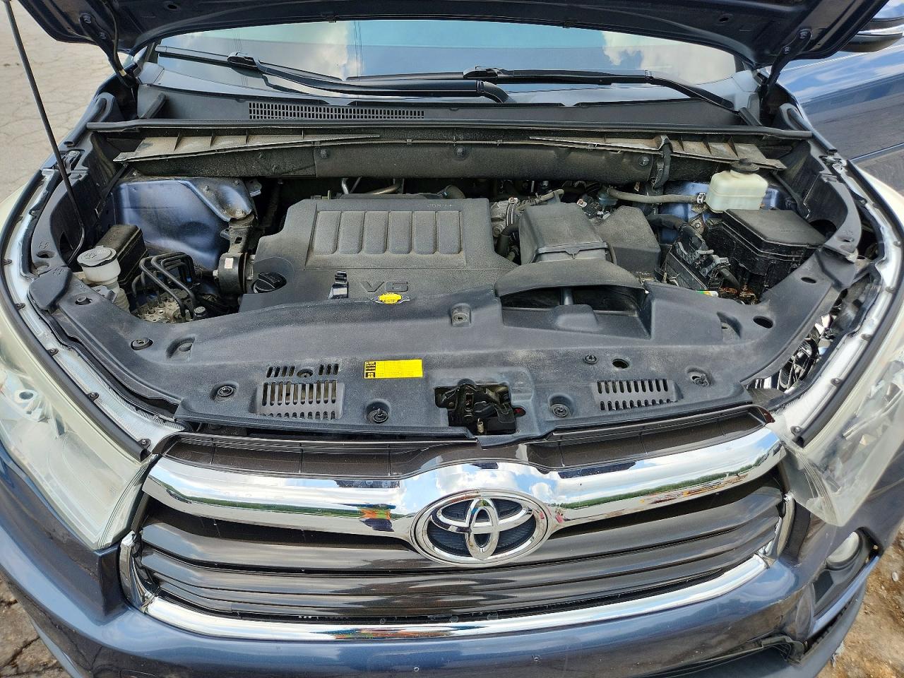 2014 Toyota Highlander Xle Blue vin: 5TDKKRFH0ES010424