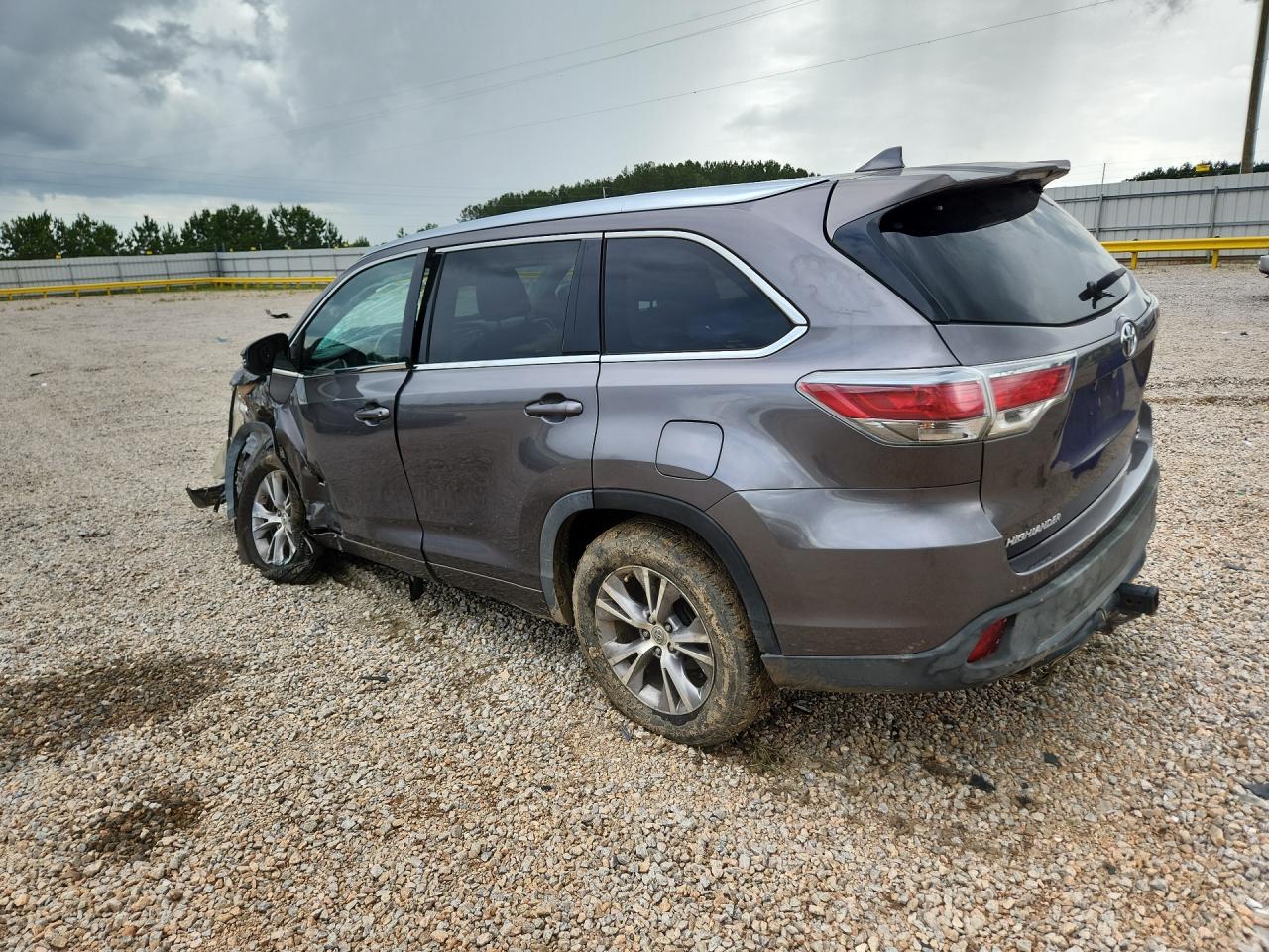 2014 Toyota Highlander Xle Gray vin: 5TDKKRFH0ES029006
