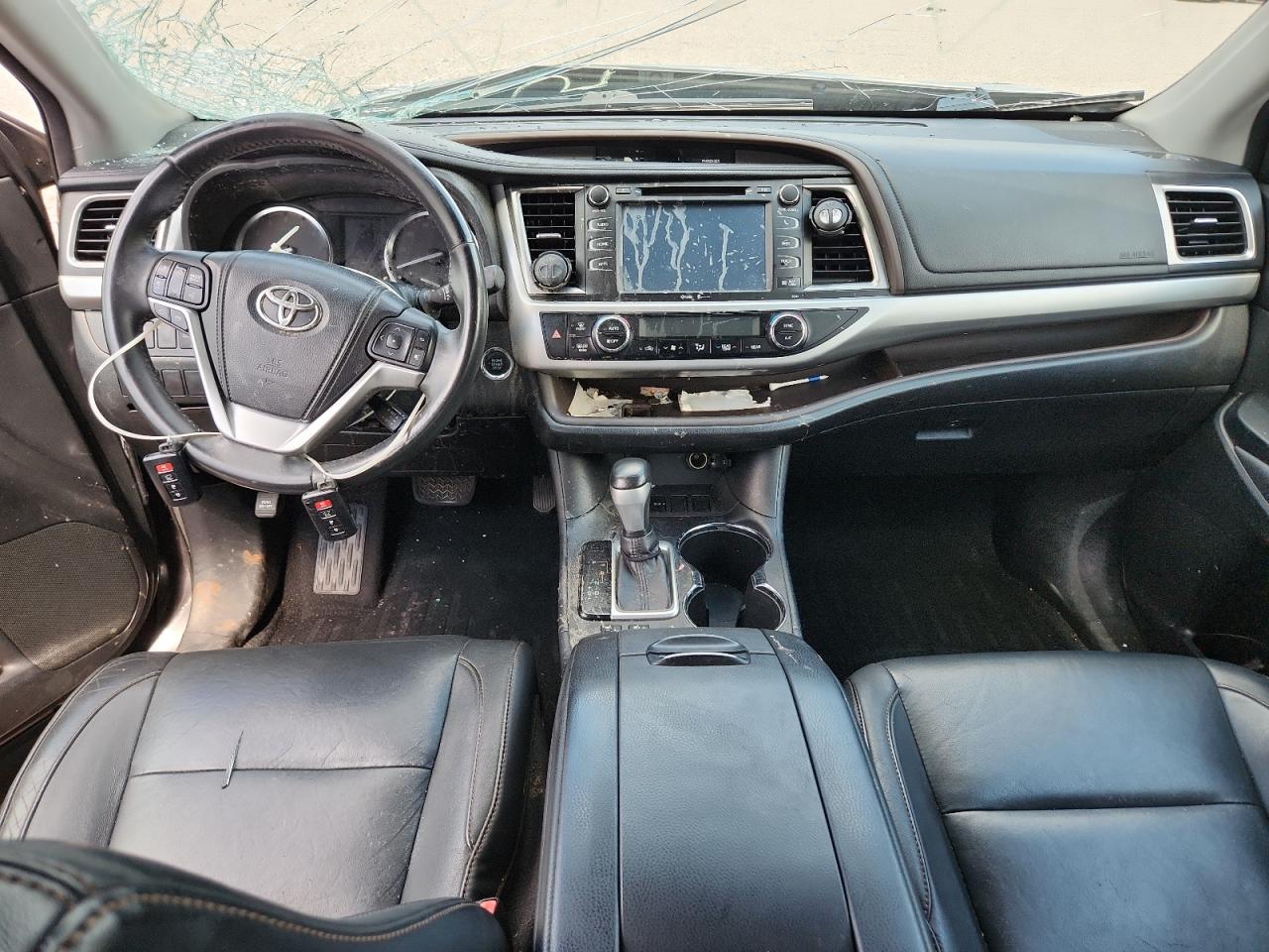 2014 Toyota Highlander Xle Gray vin: 5TDKKRFH0ES029006