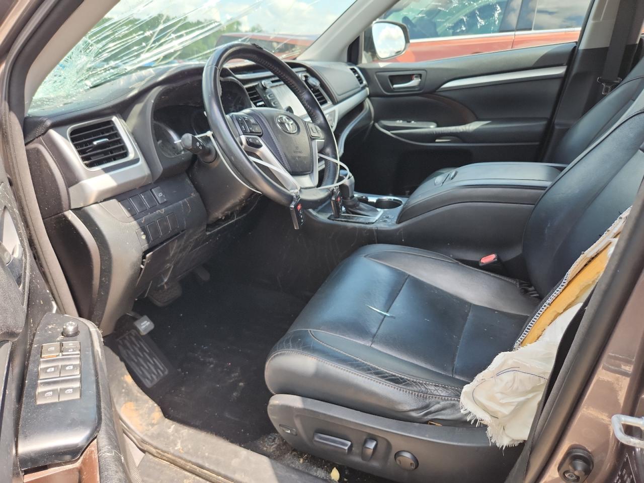 2014 Toyota Highlander Xle Gray vin: 5TDKKRFH0ES029006