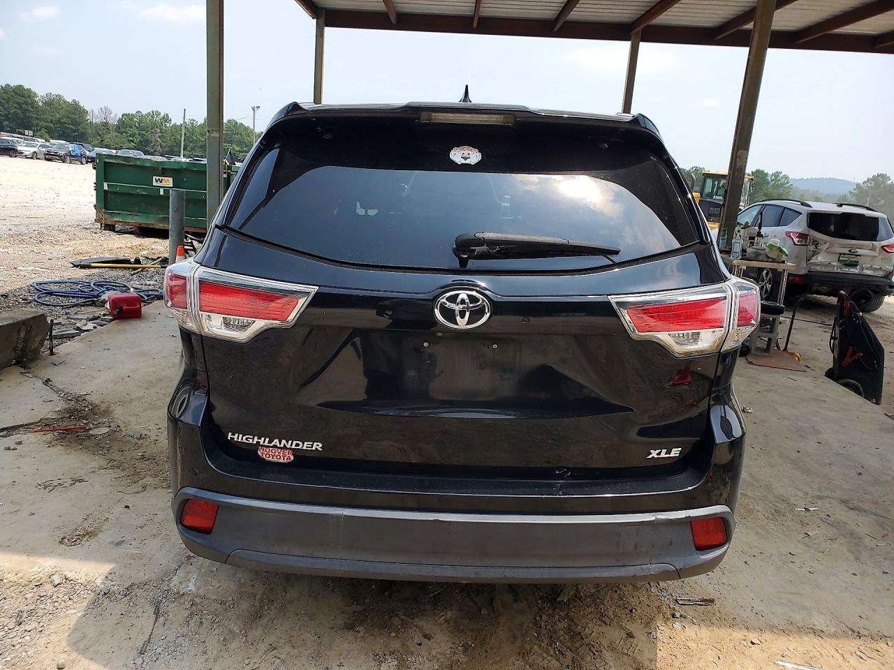 2015 Toyota Highlander Xle Black vin: 5TDKKRFH0FS065568