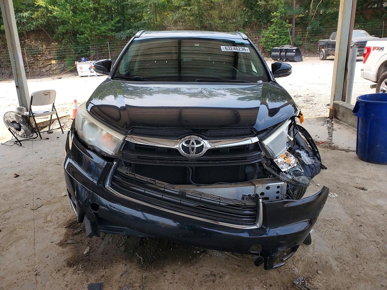 2015 Toyota Highlander Xle Black vin: 5TDKKRFH0FS065568