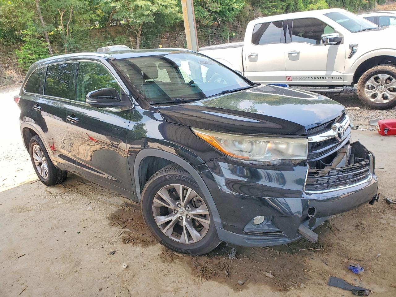 2015 Toyota Highlander Xle Black vin: 5TDKKRFH0FS065568
