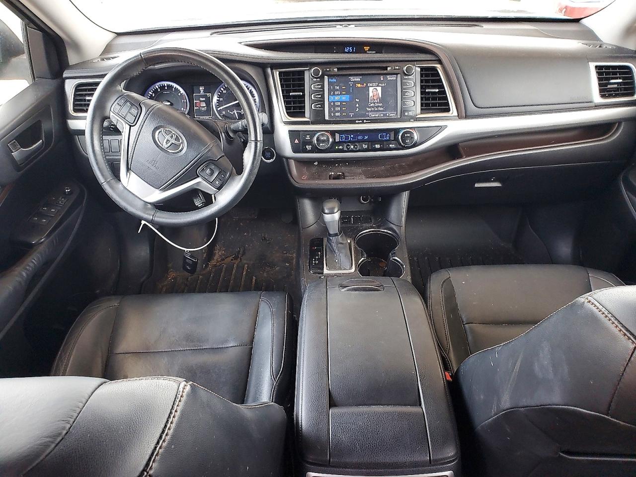 2015 Toyota Highlander Xle Black vin: 5TDKKRFH0FS065568