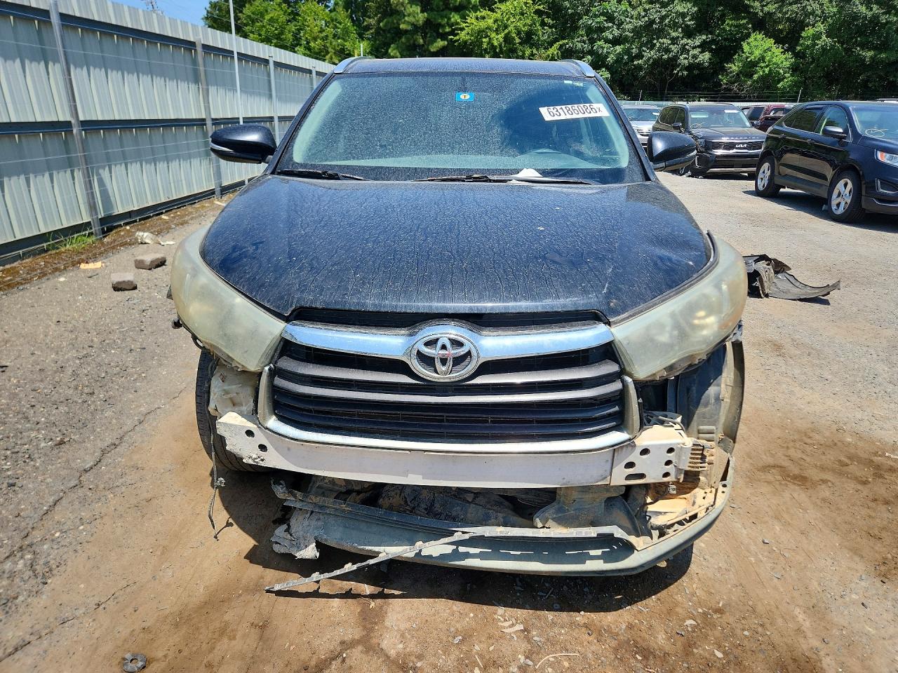 2015 Toyota Highlander Xle Black vin: 5TDKKRFH0FS089658