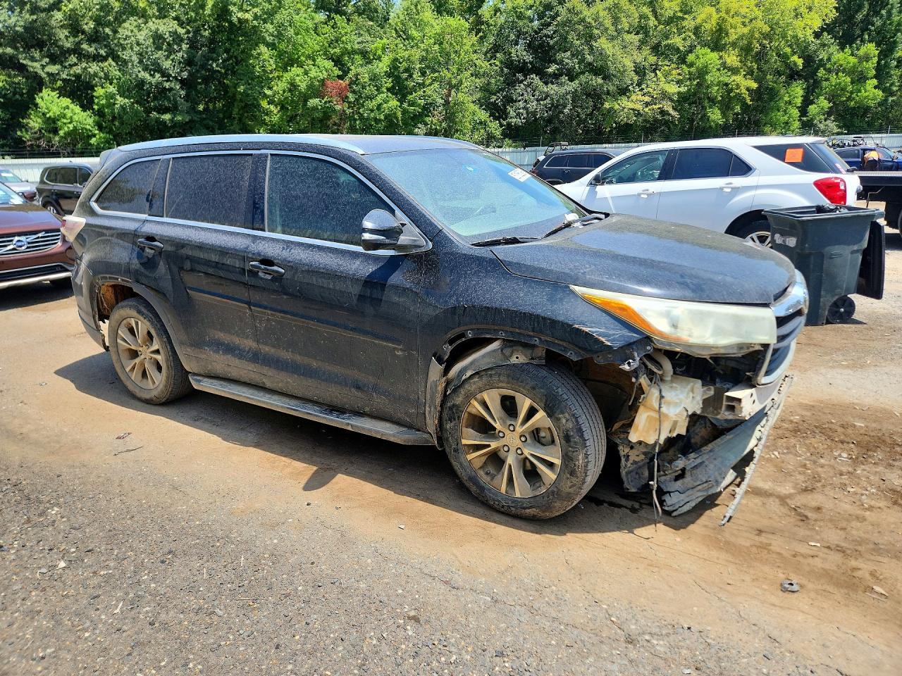 2015 Toyota Highlander Xle Black vin: 5TDKKRFH0FS089658