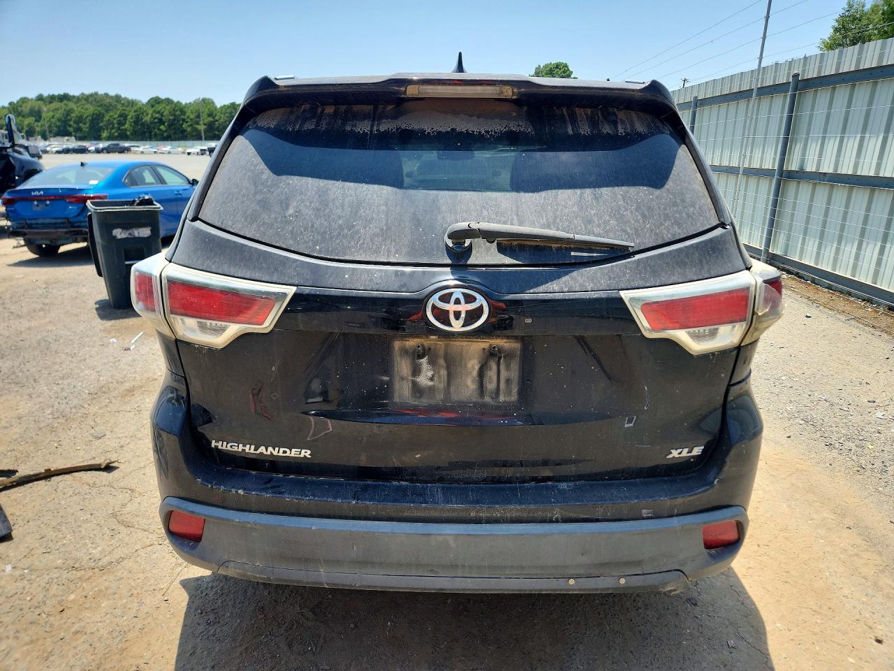 2015 Toyota Highlander Xle Black vin: 5TDKKRFH0FS089658