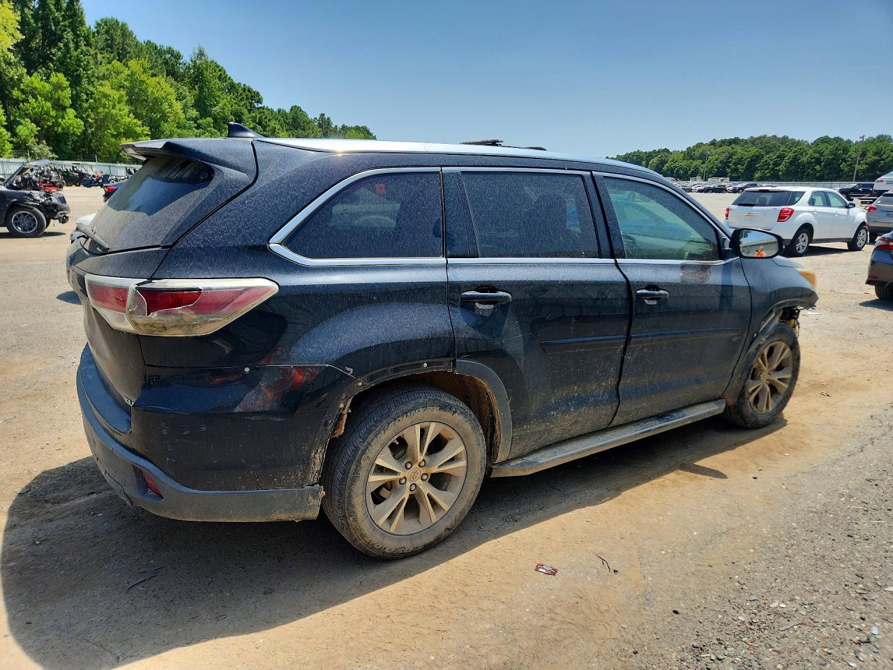 2015 Toyota Highlander Xle Black vin: 5TDKKRFH0FS089658