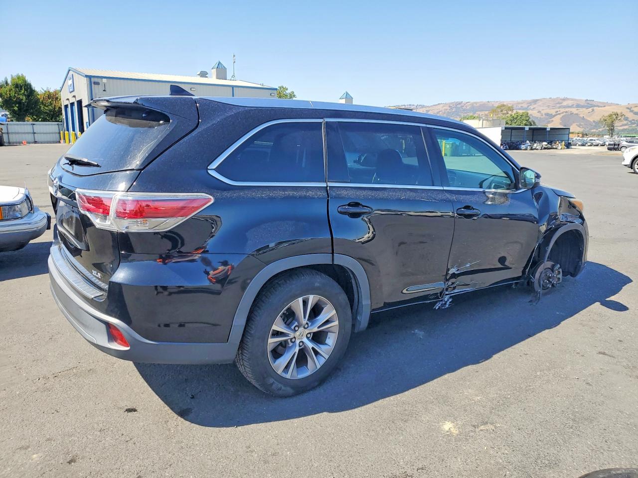 2015 Toyota Highlander Xle Black vin: 5TDKKRFH1FS072366