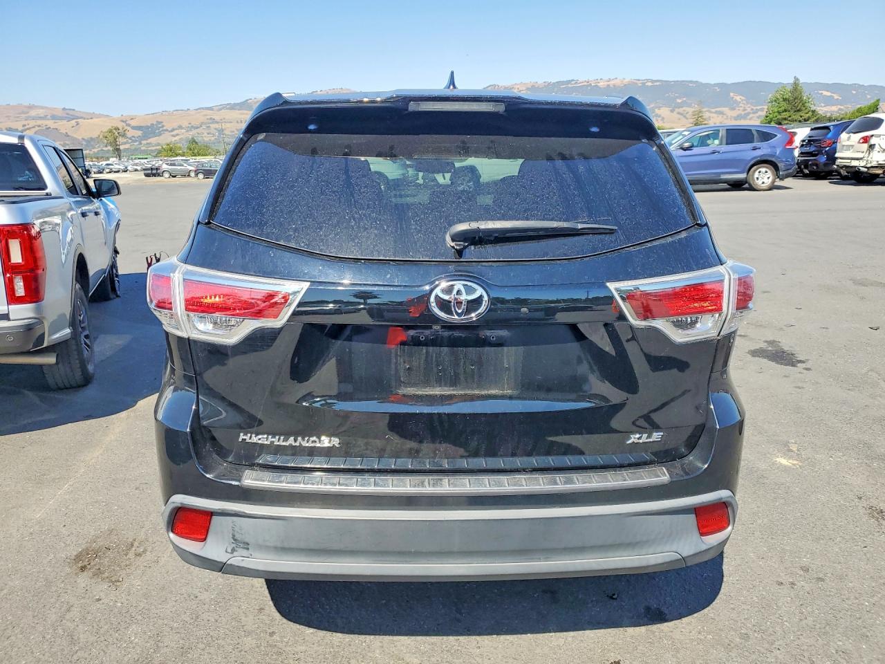 2015 Toyota Highlander Xle Black vin: 5TDKKRFH1FS072366