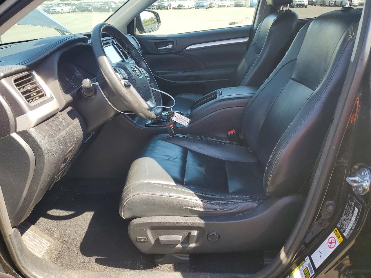 2015 Toyota Highlander Xle Black vin: 5TDKKRFH1FS072366