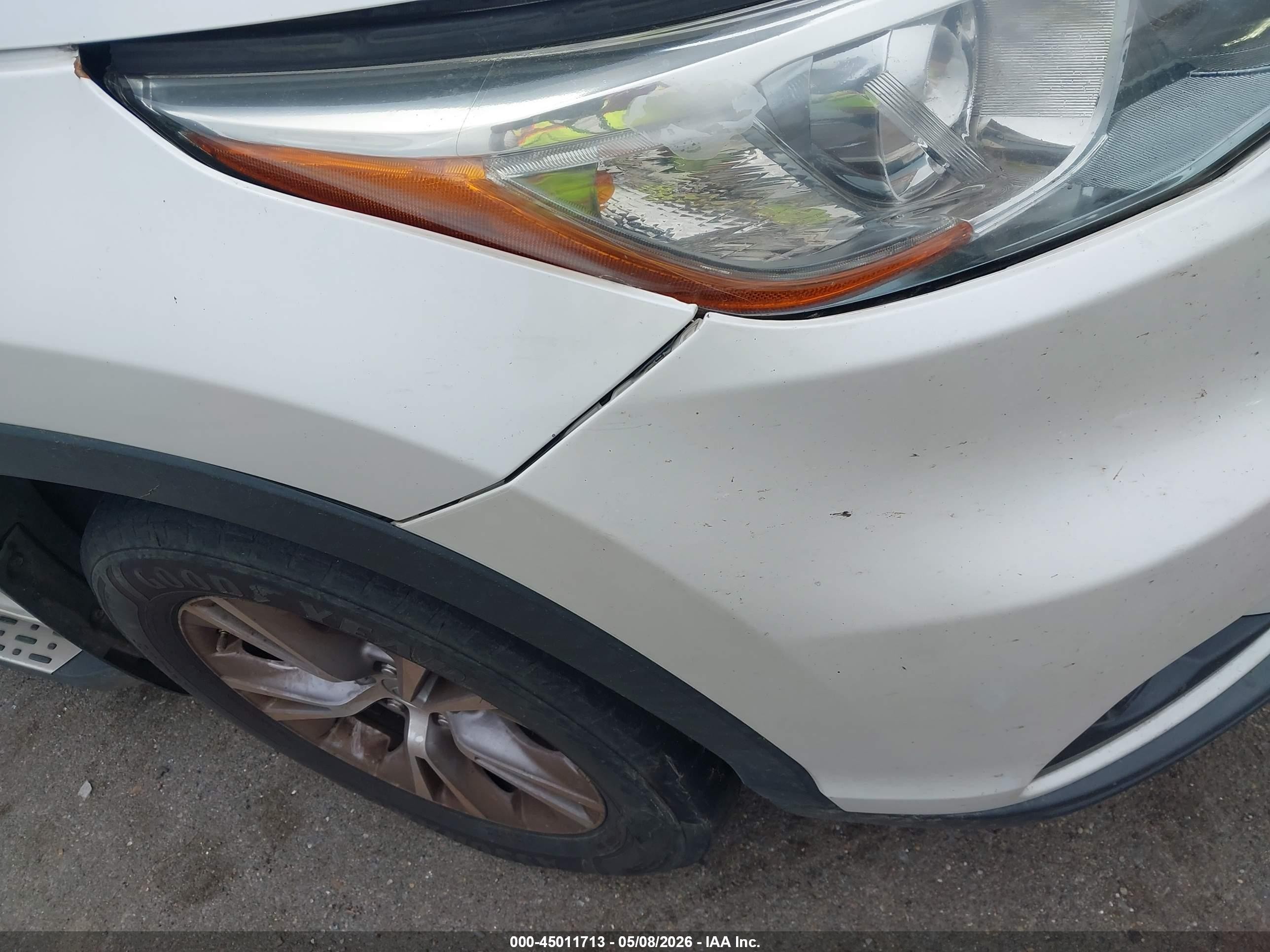 2015 Toyota Highlander Xle V6 White vin: 5TDKKRFH1FS094058