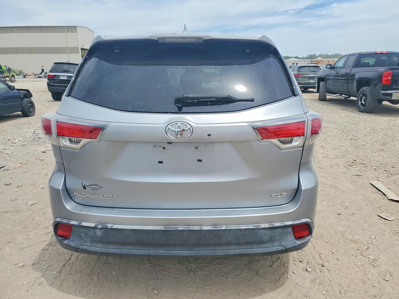 2014 Toyota Highlander Xle Серый vin: 5TDKKRFH2ES025040
