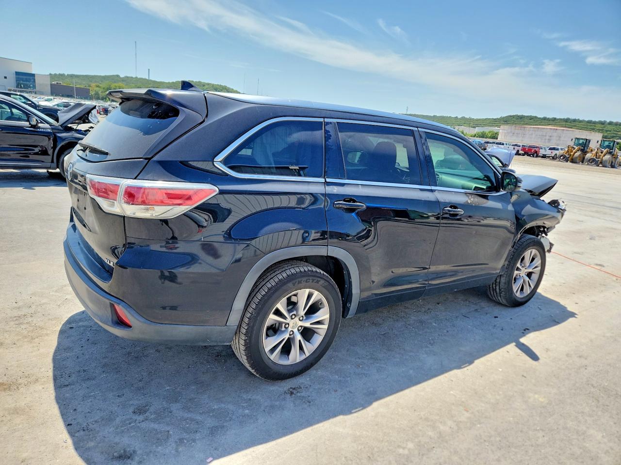 2014 Toyota Highlander Xle Black vin: 5TDKKRFH2ES033588