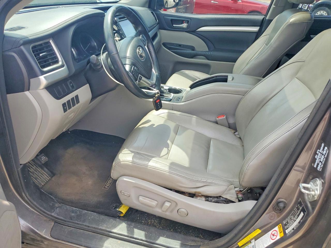 2015 Toyota Highlander Xle Charcoal vin: 5TDKKRFH2FS044107