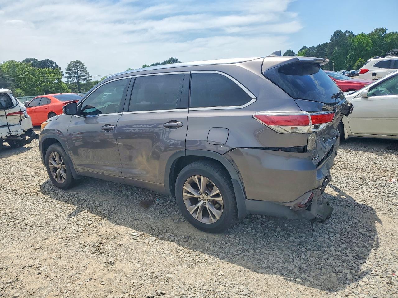 2015 Toyota Highlander Xle Charcoal vin: 5TDKKRFH2FS044107