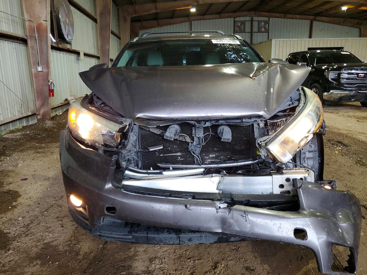 2015 Toyota Highlander Xle Gray vin: 5TDKKRFH2FS099673