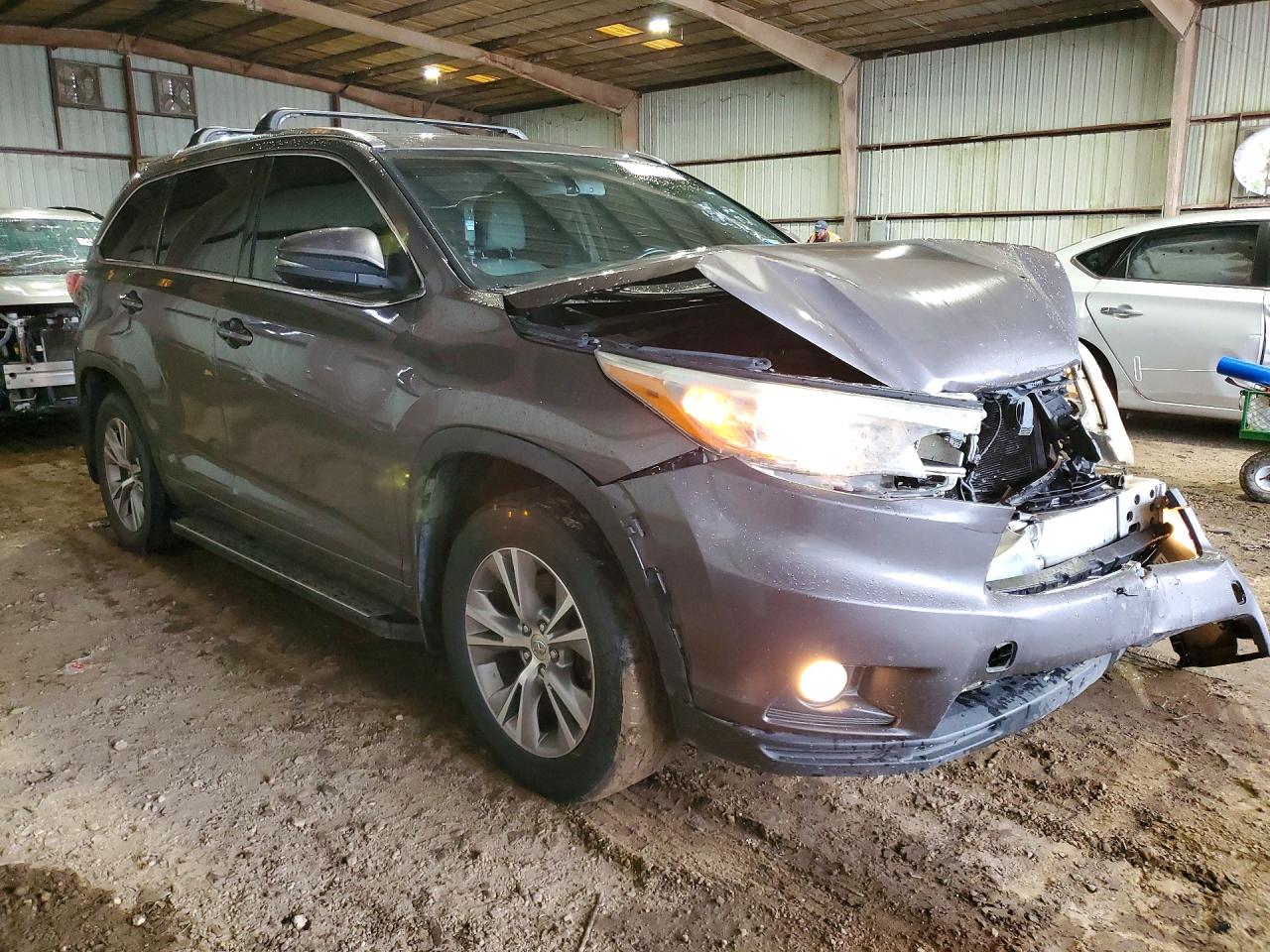 2015 Toyota Highlander Xle Gray vin: 5TDKKRFH2FS099673