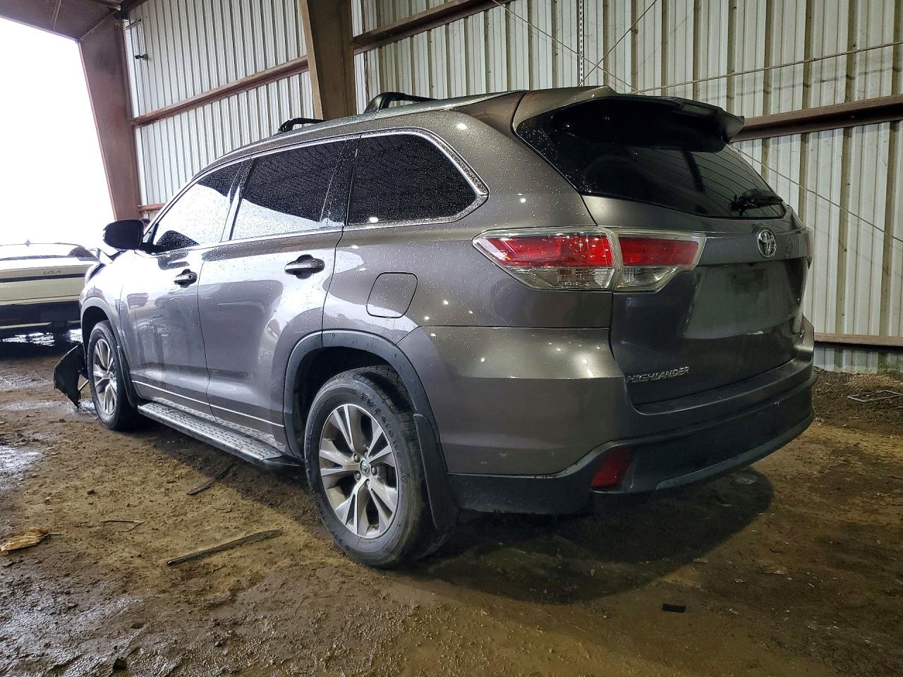 2015 Toyota Highlander Xle Gray vin: 5TDKKRFH2FS099673