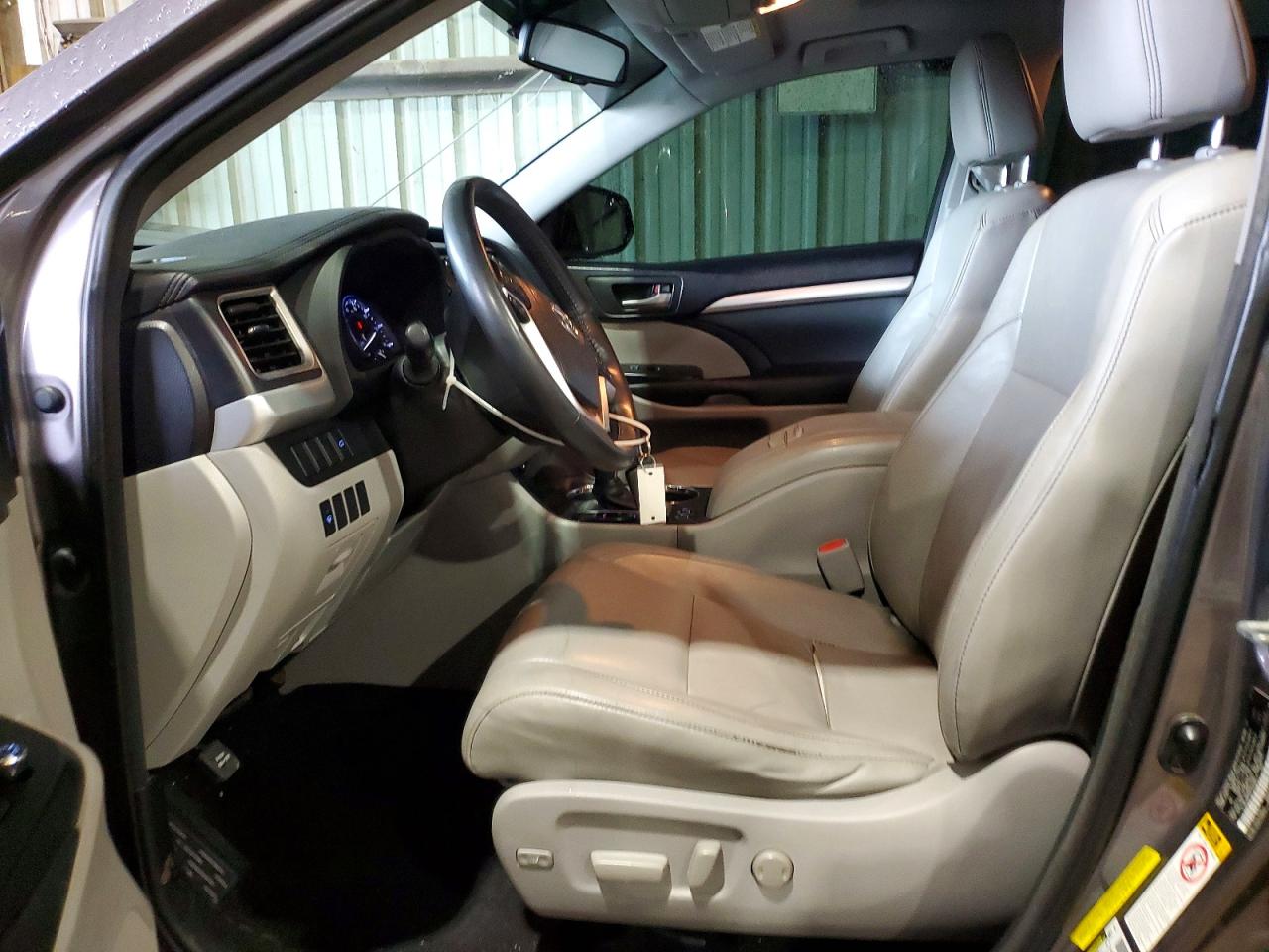 2015 Toyota Highlander Xle Gray vin: 5TDKKRFH2FS099673
