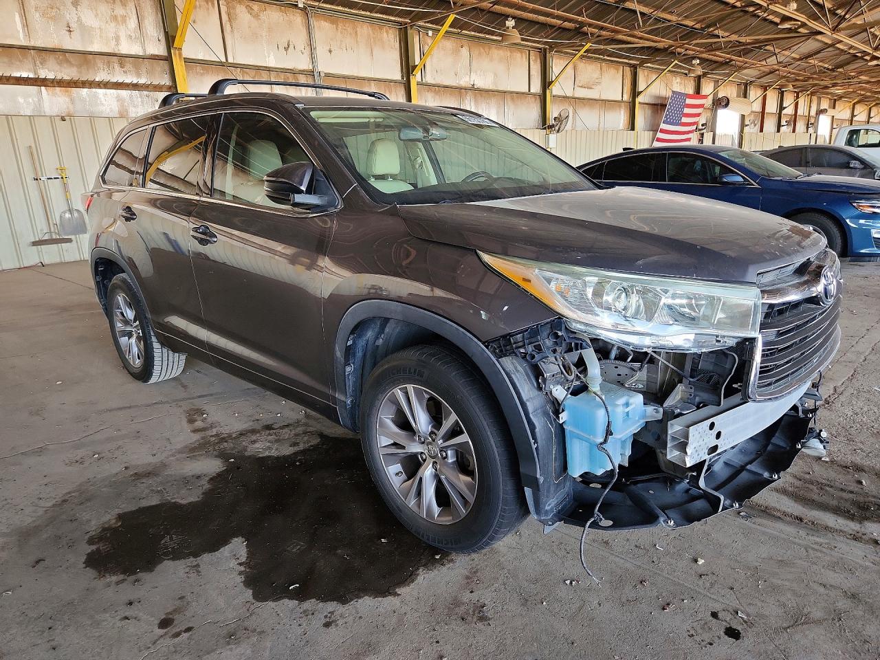 2015 Toyota Highlander Xle Gray vin: 5TDKKRFH2FS104046