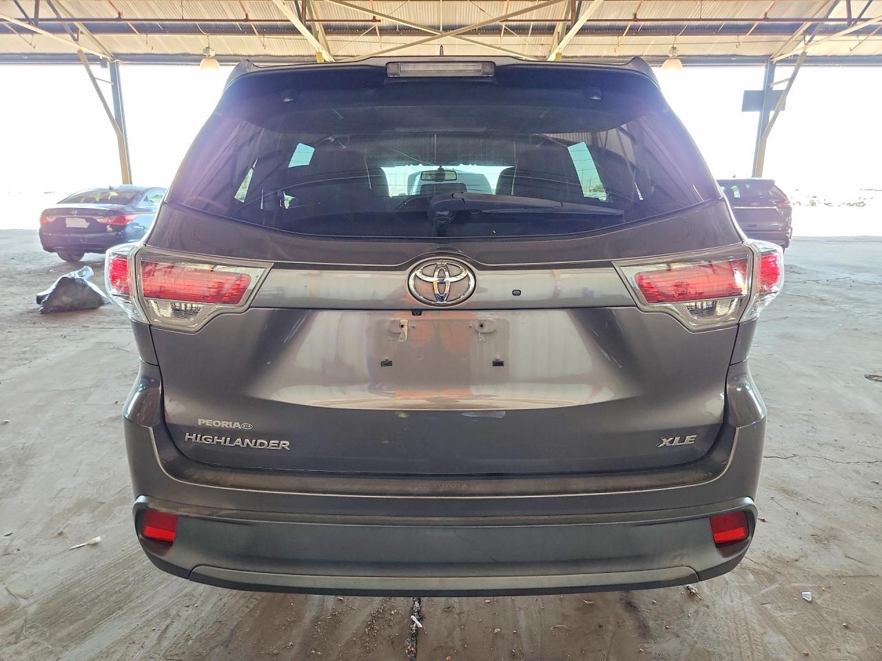 2015 Toyota Highlander Xle Gray vin: 5TDKKRFH2FS104046