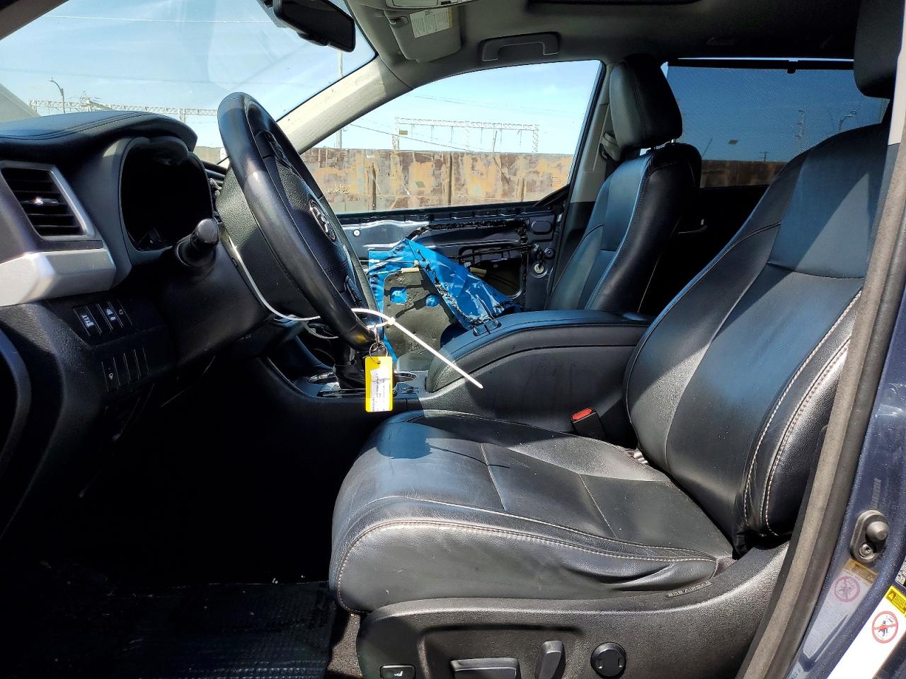 2015 Toyota Highlander Xle Blue vin: 5TDKKRFH2FS117511