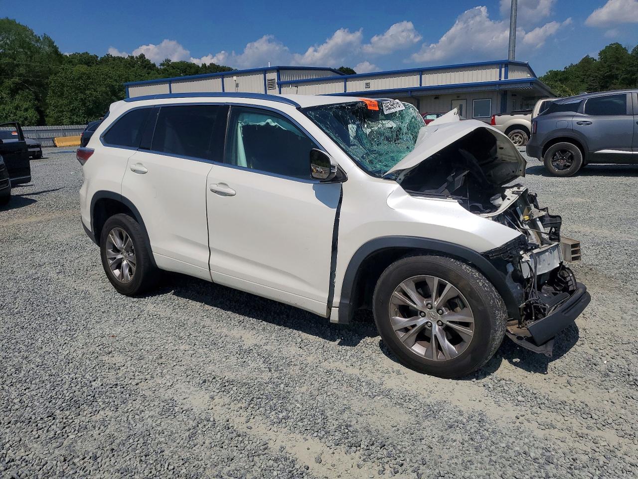 2014 Toyota Highlander Xle Белый vin: 5TDKKRFH3ES034619