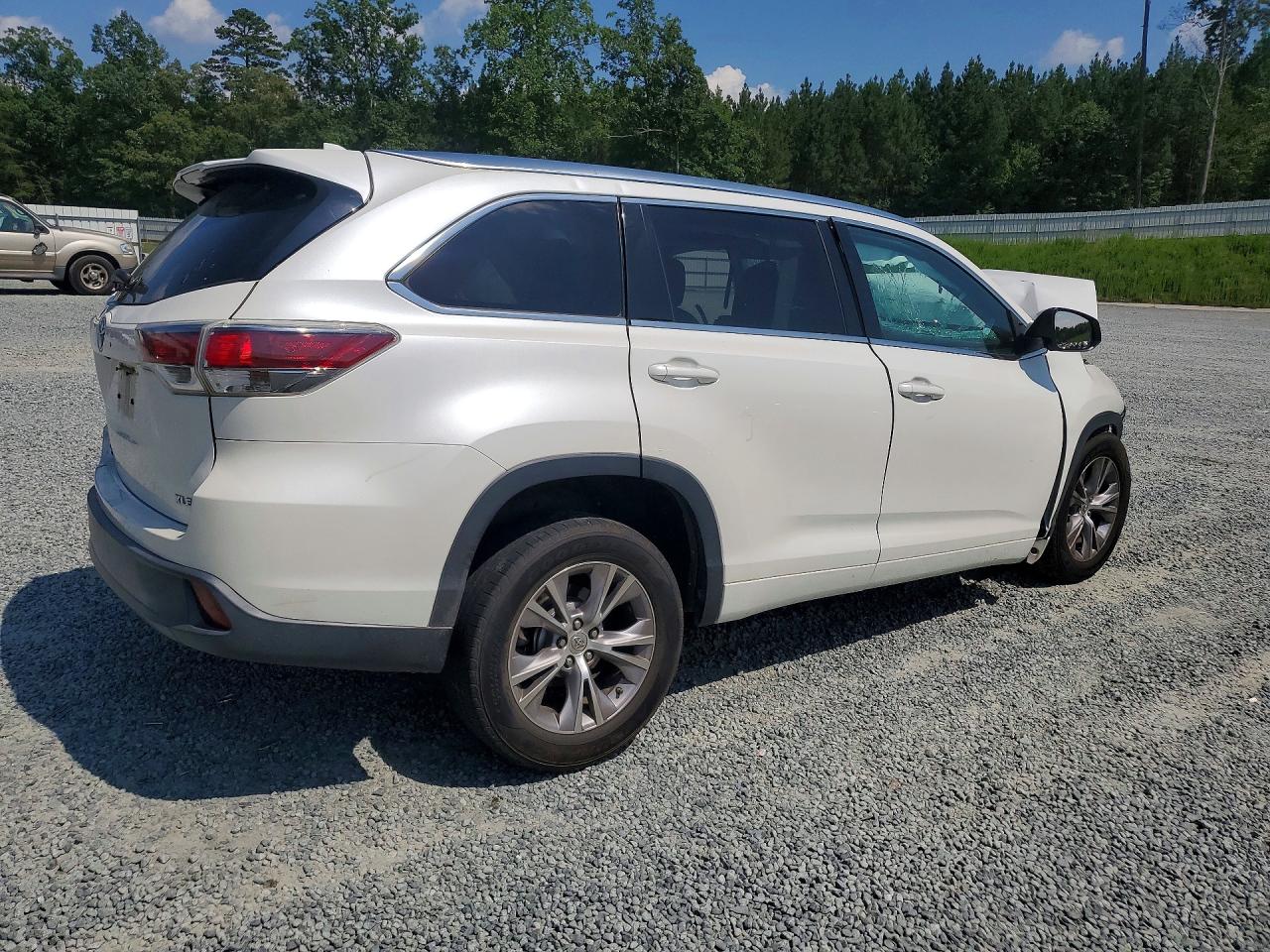 2014 Toyota Highlander Xle Белый vin: 5TDKKRFH3ES034619