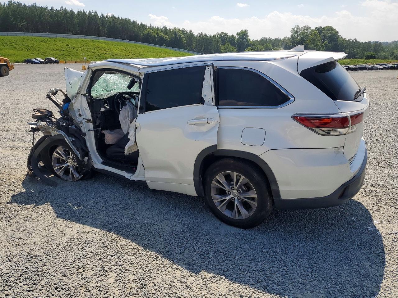 2014 Toyota Highlander Xle Белый vin: 5TDKKRFH3ES034619