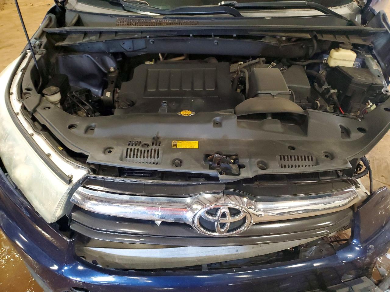 2015 Toyota Highlander Xle Blue vin: 5TDKKRFH3FS072529