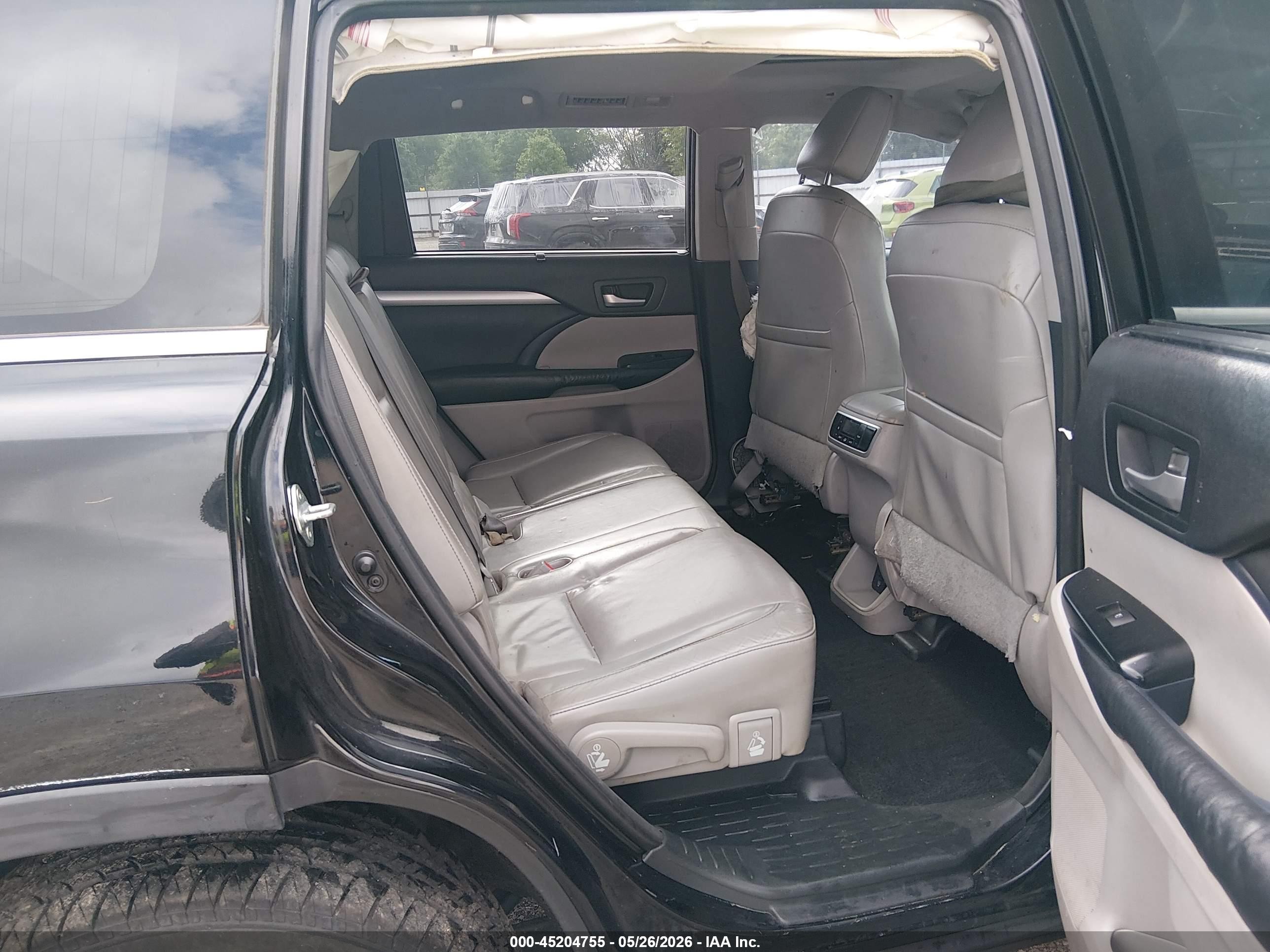 2015 Toyota Highlander Xle V6 Black vin: 5TDKKRFH3FS076189