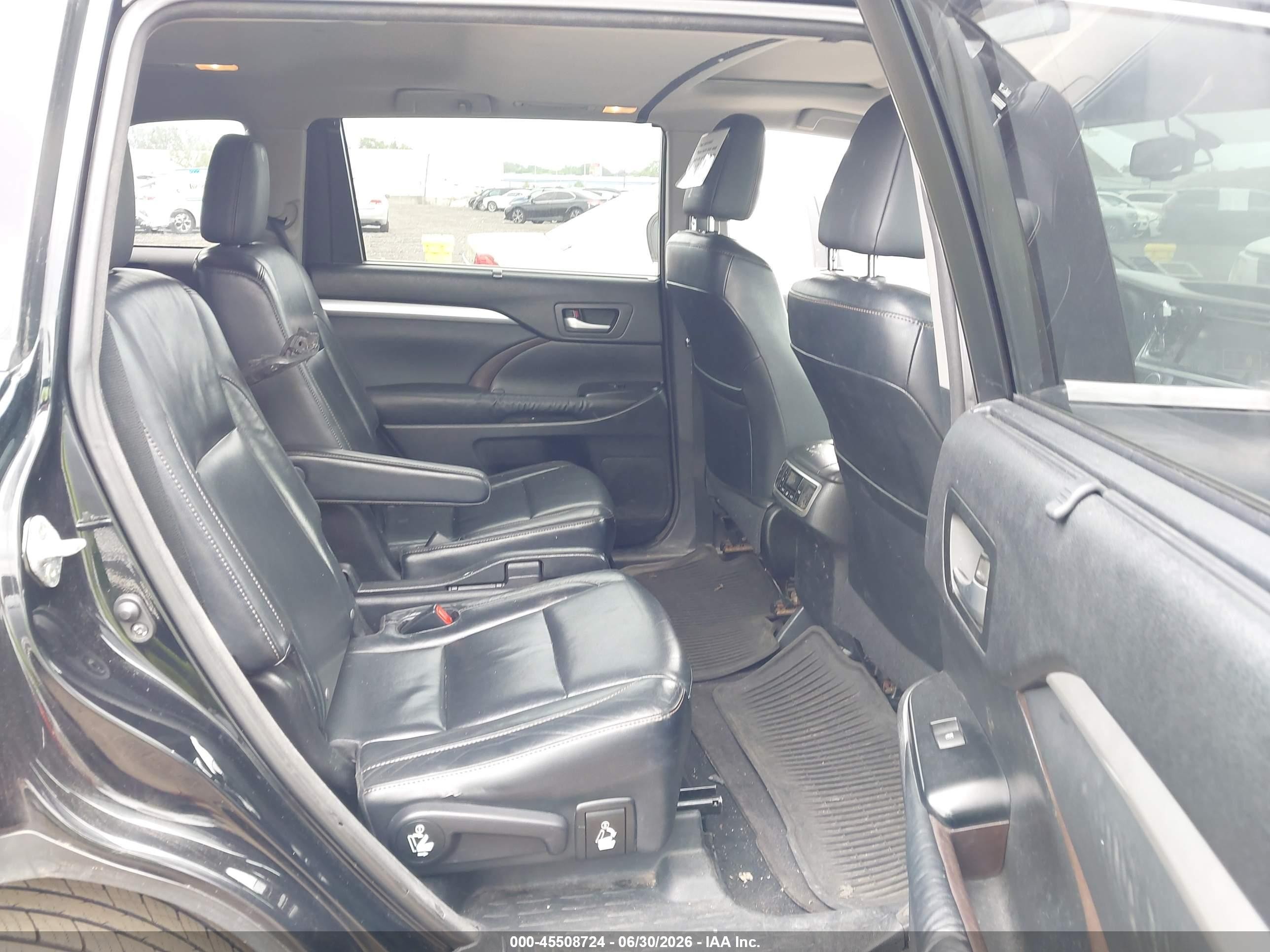 2015 Toyota Highlander Xle V6 Black vin: 5TDKKRFH3FS086625
