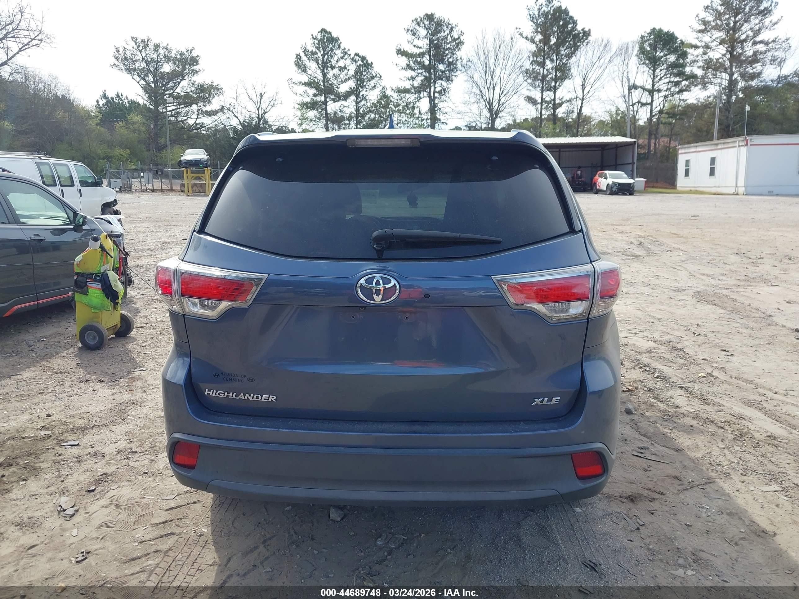 2015 Toyota Highlander Xle V6 Black vin: 5TDKKRFH3FS087970