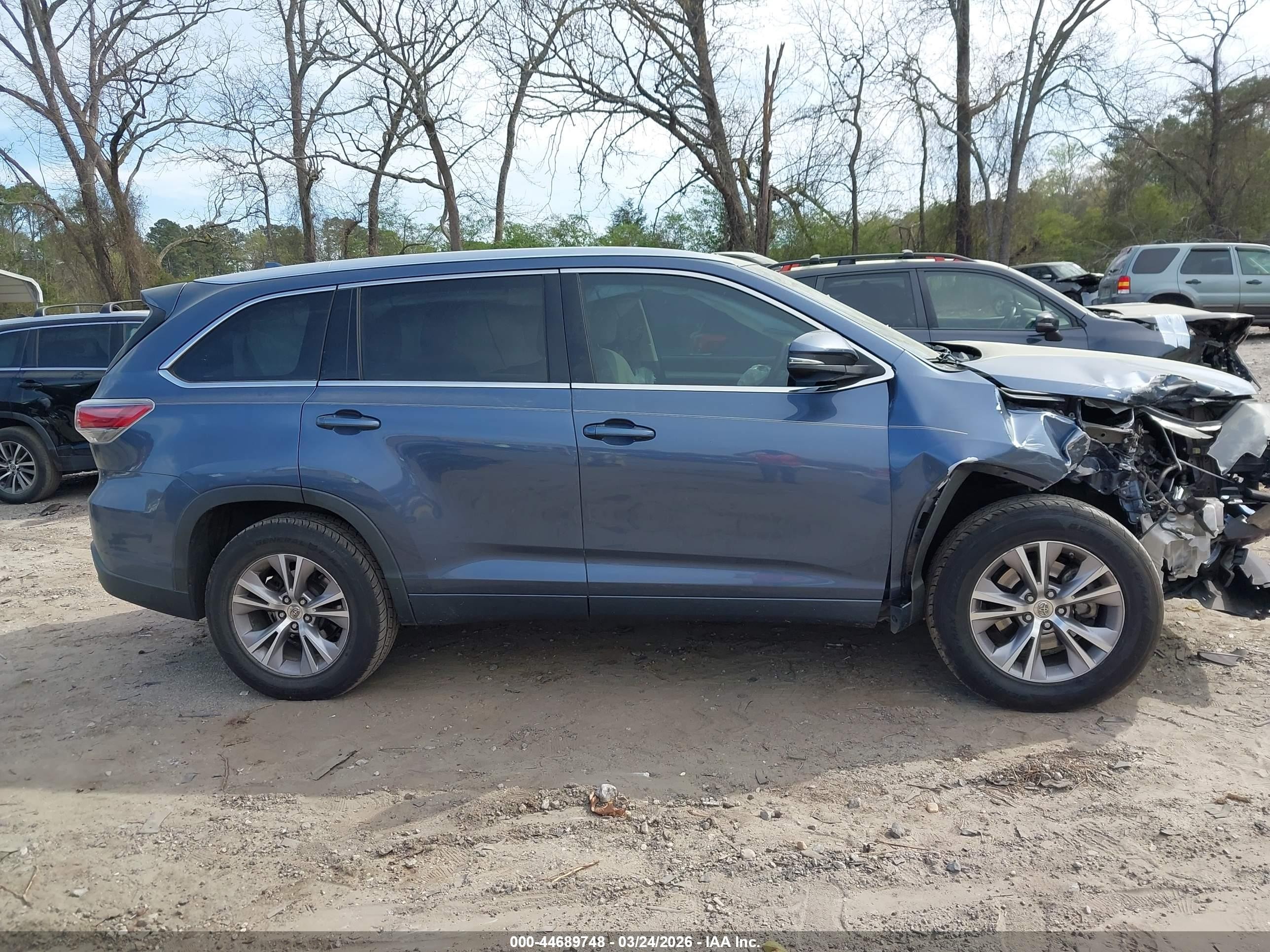 2015 Toyota Highlander Xle V6 Black vin: 5TDKKRFH3FS087970