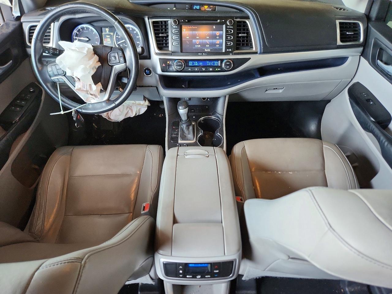 2015 Toyota Highlander Xle Серебряный vin: 5TDKKRFH3FS093526