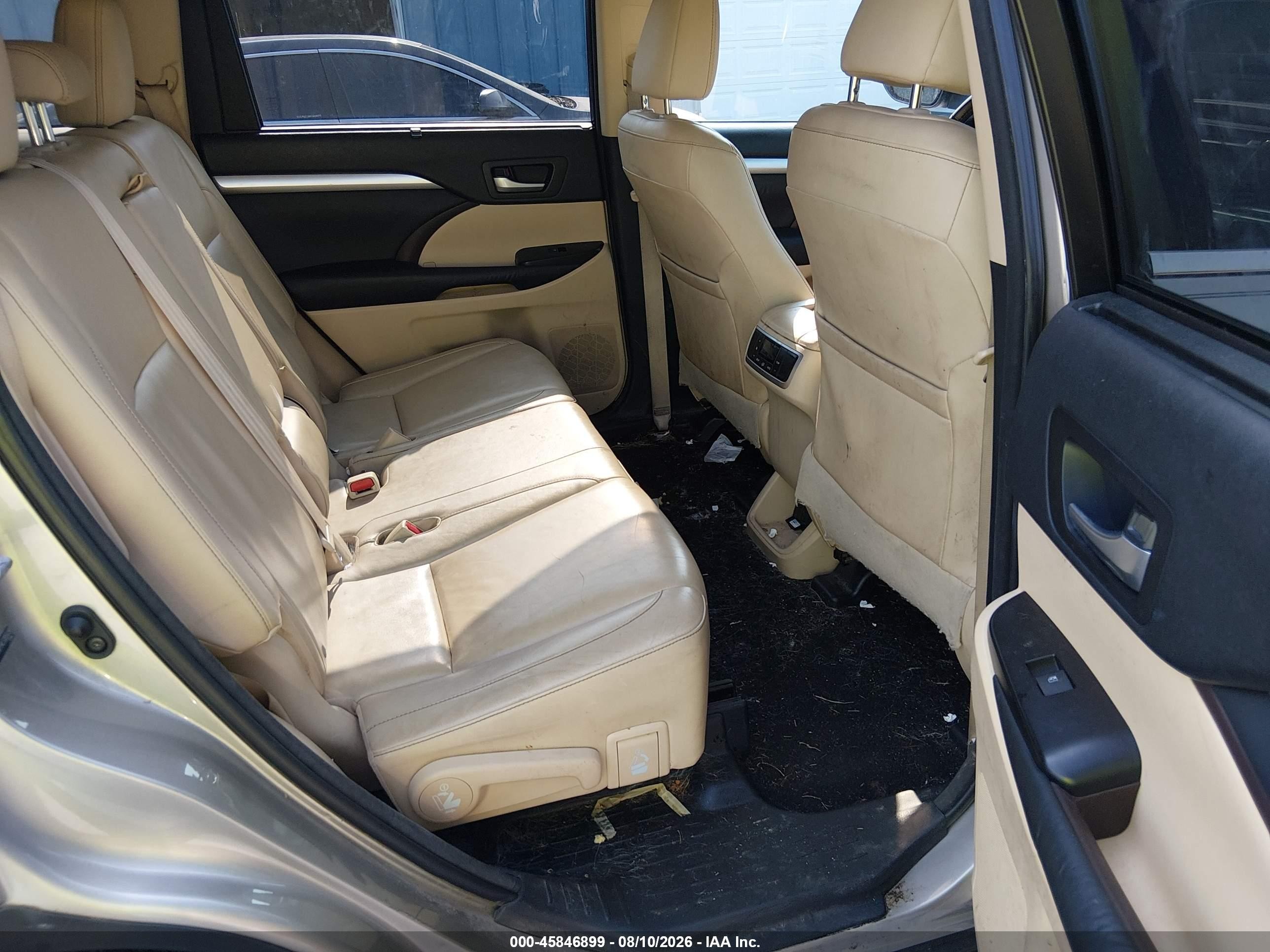 2014 Toyota Highlander Xle V6 Tan vin: 5TDKKRFH4ES005419