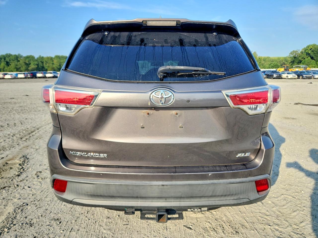 2015 Toyota Highlander Xle Серый vin: 5TDKKRFH4FS049776
