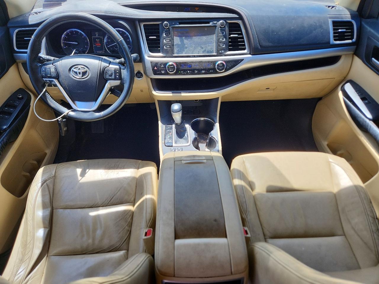 2015 Toyota Highlander Xle White vin: 5TDKKRFH4FS064486