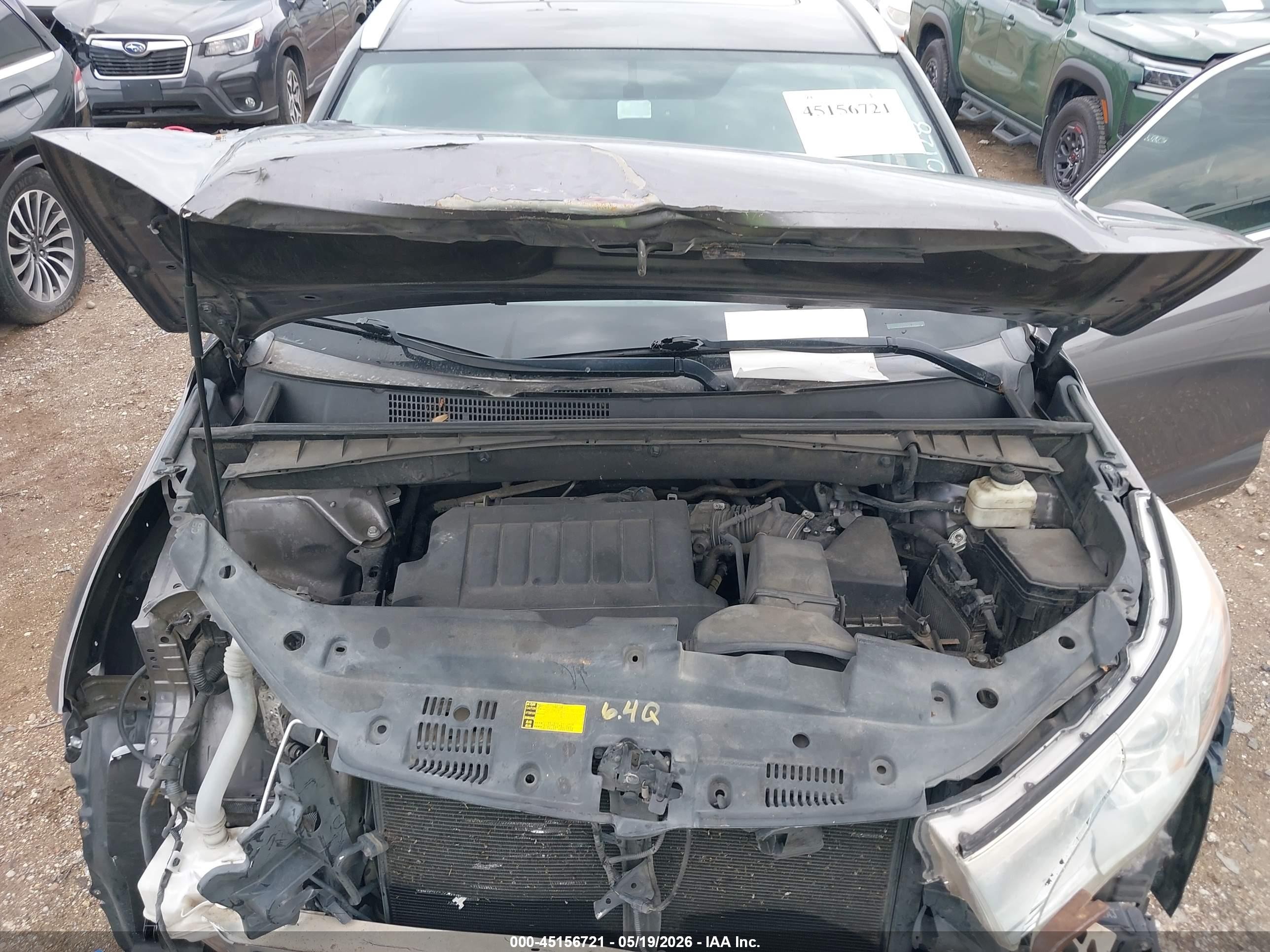 2015 Toyota Highlander Xle V6 Серый vin: 5TDKKRFH4FS112584