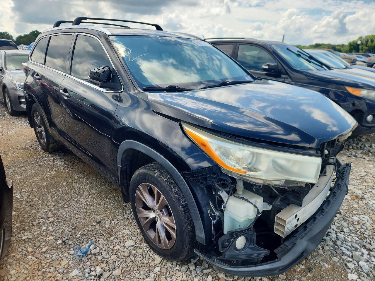 2014 Toyota Highlander Xle Black vin: 5TDKKRFH5ES031429