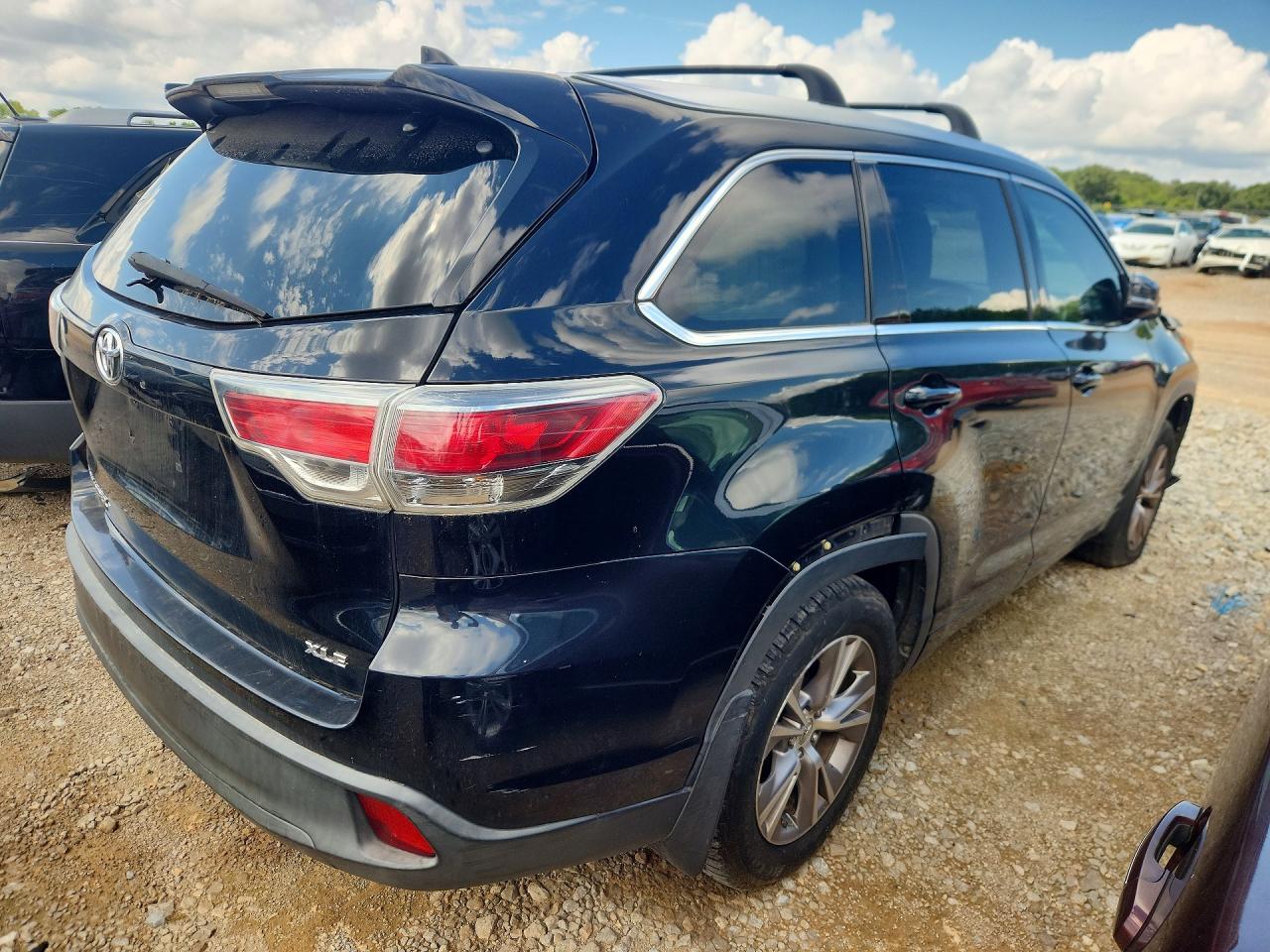 2014 Toyota Highlander Xle Black vin: 5TDKKRFH5ES031429