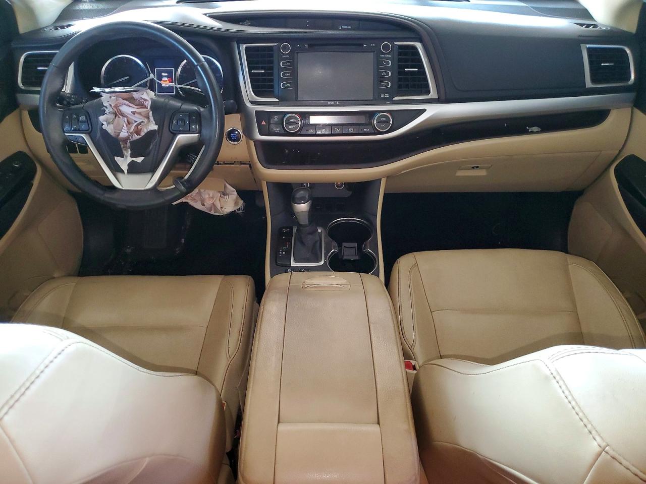 2015 Toyota Highlander Xle Tan vin: 5TDKKRFH5FS052699