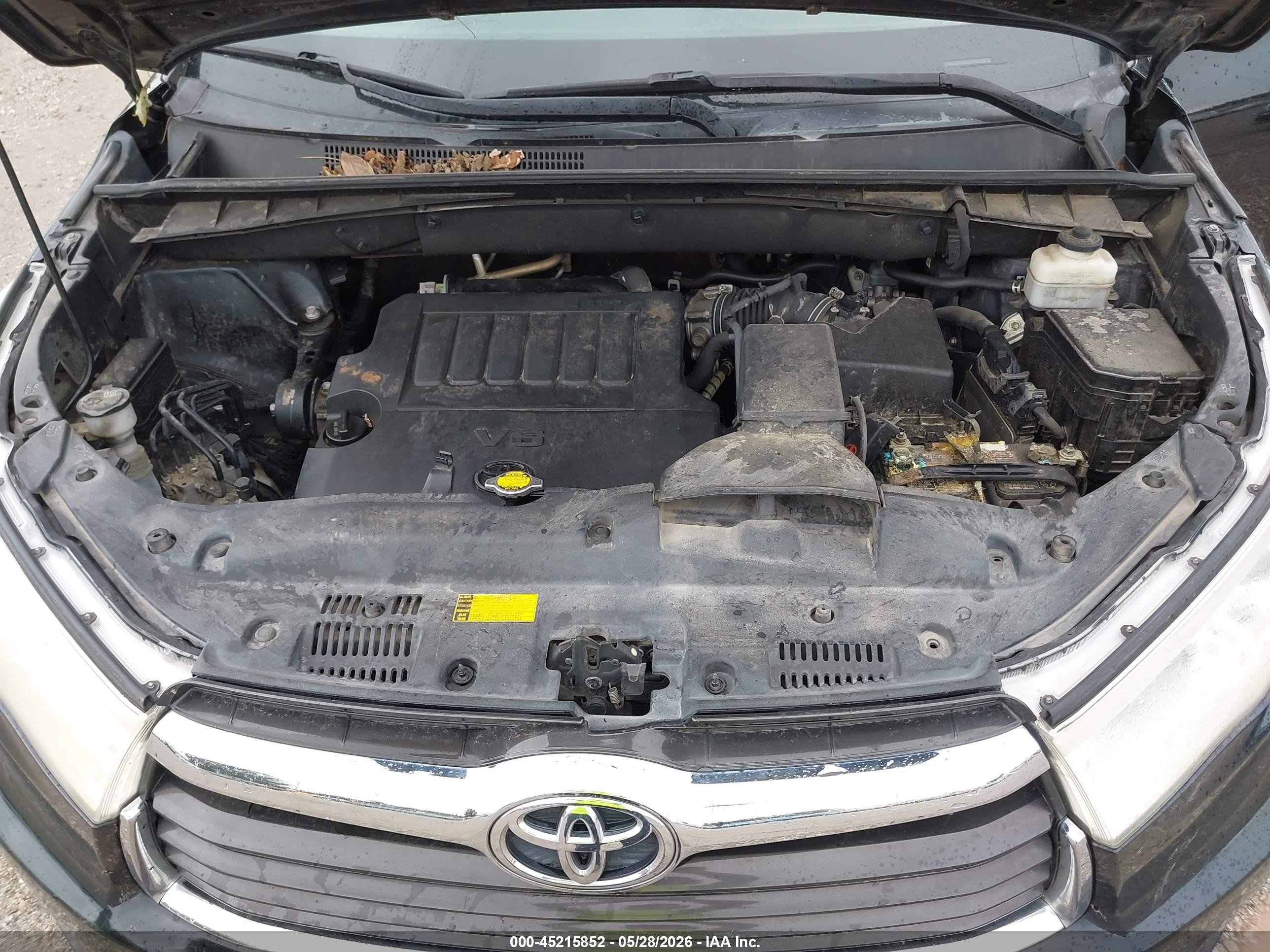 2014 Toyota Highlander Xle V6 Black vin: 5TDKKRFH6ES016678