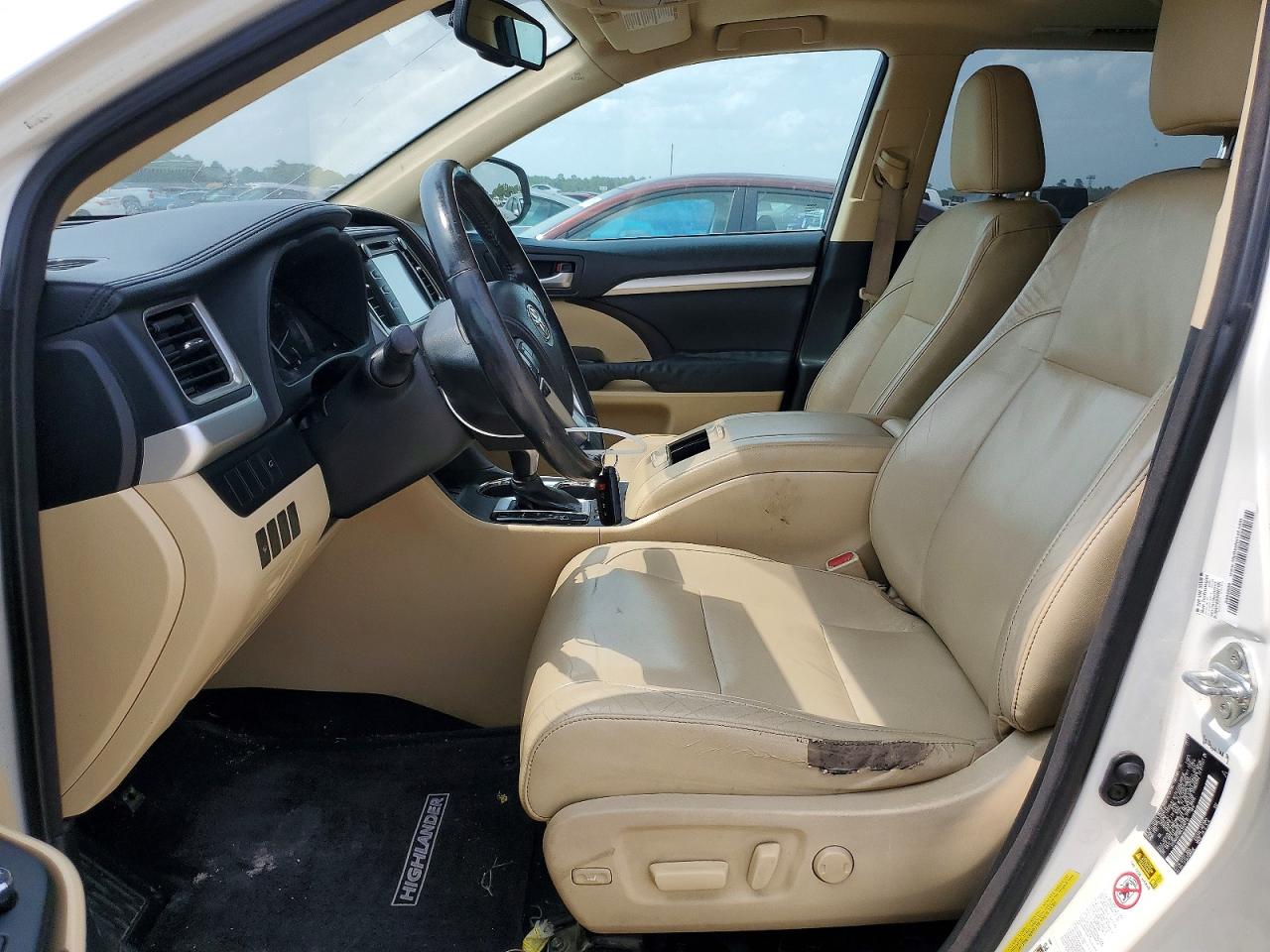 2014 Toyota Highlander Xle White vin: 5TDKKRFH6ES020715